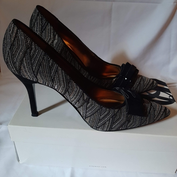 NINE WEST HEELS SIZE 10-multi colour - Picture 4 of 4